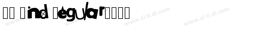 WS Bind Regular字体转换